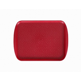 Поднос столовый 330х260 мм вишневый-1