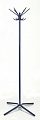 Вешалка напольная шестирожковая черная глянец