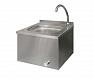 Рукомойник РКЦк 400*300*300 коленный, с компл. д/смешивания воды, цельнотянутая мойка 305*245*150, нерж сталь, 