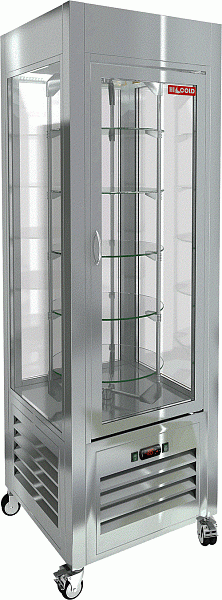 Витрина кондитерская вертикальная с вращением HICOLD VRC 350 R-1