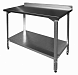 Стол СПЛ 1000*700*850 борт, полка сплошная оцинк., каркас уголок оцинк. -preview-1