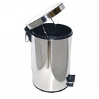 Урна с механизмом поднятия крышки Ksitex GB-5L (хром)