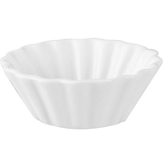 Салатник д/компл. с волн. краями «Кунстверк»; фарфор; 50мл; D=71, H=20мм; белый-1