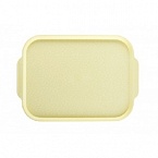 Поднос столовый 450х355 мм с ручками светло-желтый Поднос столовый 450х355 мм с ручками светло-желтый