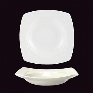 Тарелка квадратная глубокая 23.5 см SIMPL- Harmony Square Bowl-1