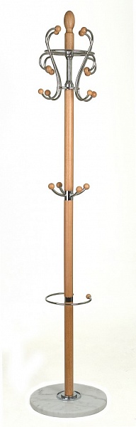 Вешалка комбинированная UF-19 красное дерево, бук-1