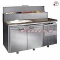 Стол охлаждаемый для пиццы СХСпцг-700-1/6 1810*700*850/1060, 1 дверь, 6 ящ., надстройка с крышк. для GN1/6, раб. пов. гранит, агрег. сбоку