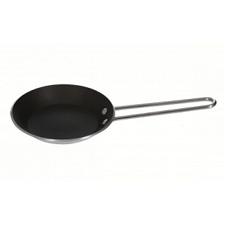 Сковорода для блинов d=20 см. h=2 см. 0,5 л. нерж. с антиприг. покрыт. (индукция) /1/-1