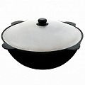 Казан чугун 16,0 л с/кр, плоское дно