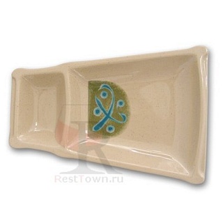 Блюдо с подсоусником 22,9см * 16см "Удача"-1