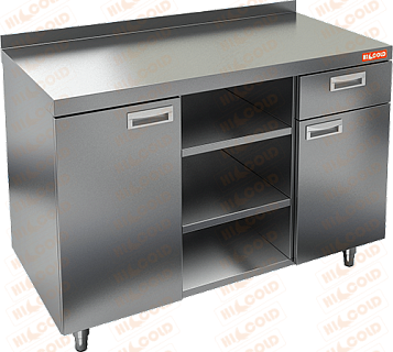 Стол пристенный для кофемашин HICOLD НБМКМО-12/6Б-1