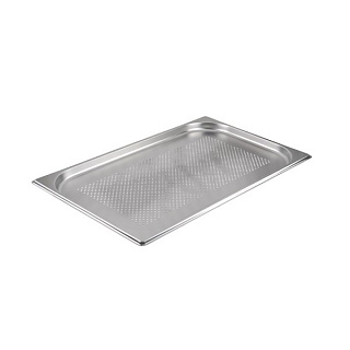 Гастроемкость 1/1 h= 20 мм. 2,5 л. нерж.перфорир. d=4 мм. MGsteel /1/6/-1