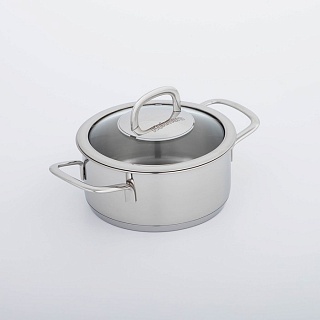 Кастрюля SAFIA, 1,2 л, d=16 cм, стеклянная крышка-1