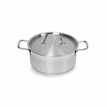 Кастрюля 3л нерж., тройное дно, d=215, h=95, индукция, серия "Satin" LUXSTAHL