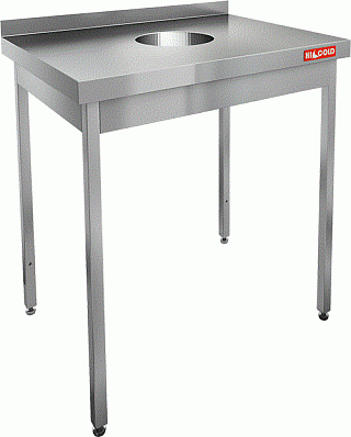 Стол нержавеющий для сбора отходов HICOLD НДСО-8/7Б-1