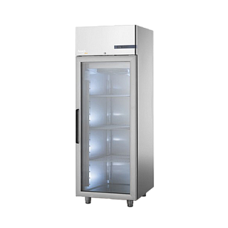 Шкаф холодильный 700 литров APACH CHEF LINE lcrm70ng со стеклянной дверью-1
