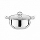 Кастрюля нерж Серебрянка ТРС груш. 5,0 л, ст/кр 1/12