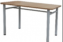 Стол 2000*800*740 мм пластик БУК /серый на металлокаркасе 6 опор