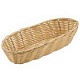 Корзина для хлеба, овальная узкая 23х10 полиратан