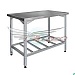 Стол СПЛ 1500*800*850 полка-решетка оцинк. каркас уголок оцинк., 4 борта Н-45 мм-preview-1