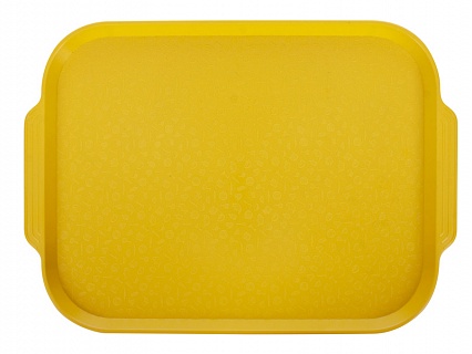 Поднос столовый 450х355 мм с ручками желтый [07]-1