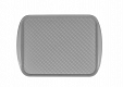 Поднос пластиковый прямоугольный 450х350х20 мм (серый) в упак. 12 шт.