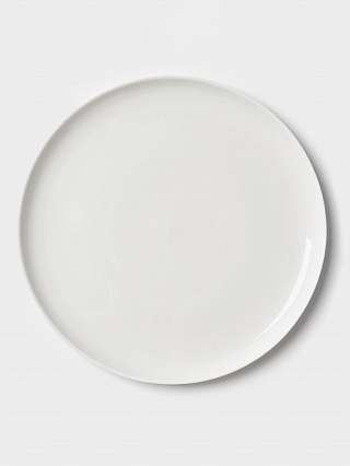 Тарелка для пиццы Hanna Knövell, d=30 см, фарфор, белая-1