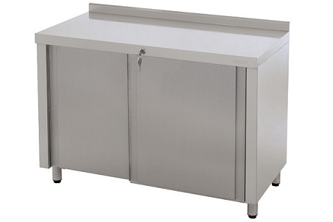 Стол-тумба с дверцами купе с бортом СТ-3/1200/600 купе-1