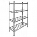 Стеллаж СтПЛ 1500*500*1800 4 полки перф. оцинк. 0,7 мм, стойки уголок оцинк. 