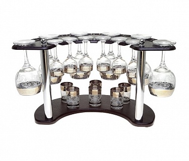 Мини-бар "Гравировка" 18 предметов, под вино 290 мл/ 50 мл/ 60 мл-1