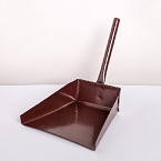 Совок хозяйственный металлический с короткой металлической ручкой, 17×19×25 см