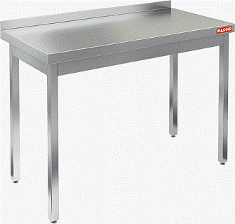 Стол производственный пристенный с бортом без полки HICOLD НСО-13/6Б-1
