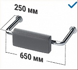 Поручень-опора с подушкой для инвалидов в санитарно-гигиенические комнаты