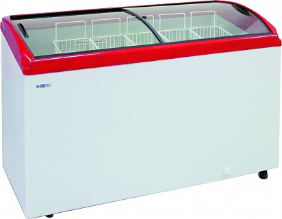 Ларь морозильный ITALFROST CF500C (красный)-1