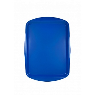 Поднос столовый 490х360 мм синий полипропилен особо прочный [2775-1]-1