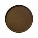 Поднос прорезин.кругл.16'' 40см корич.