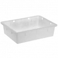 Ящик п/э 532х400х141мм морозостойкий, цвет белый с крышкой