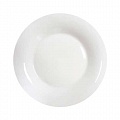 Тарелка плоская круглая d=15 см белье 12/144