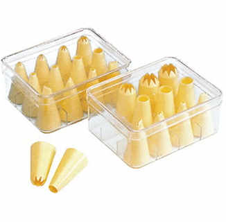 Насадка на кондитерский мешок (набор 12шт), пластик-1