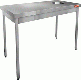 Стол нержавеющий для сбора отходов HICOLD НДСО-15/6-1