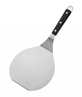 Лопатка 36 см. изогнутая раб.часть 19*7 см. нерж. широкая с дерев. ручкой MGsteel /1/120/-2