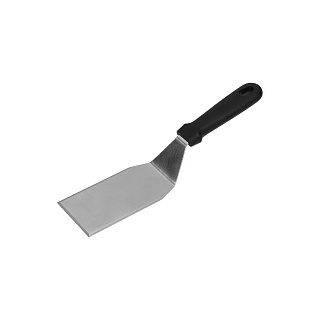 Лопатка 29 см. изогнутая раб. часть 13*7 см. нерж. с пластик. ручкой /1/-1