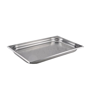 Гастроемкость 1/1 h= 40 мм. 5,5 л. нерж.перфорир. d=4 мм. MGsteel /1/6/-1