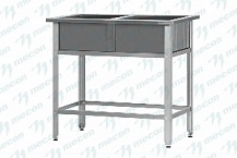 Ванна моечная ВМСр - 500/2 "Retail", 2 отв. д/смесит.