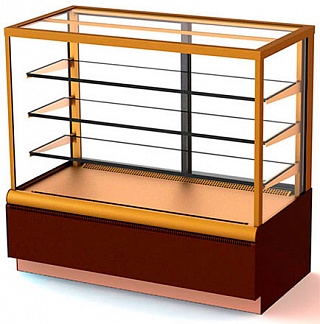 Витрина кондитерская KC70 VM 1,3-1 Light (ВХСв-1,3д Carboma Cube) 0102-0109-1