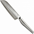 Нож сантоку Roal Steell 18см полая металлическая ручка