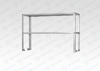 Полка надстройка настольная ПННн 600*300*400 "Norma Inox", нерж.,1 уровень