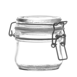 Банка с бугельным замком 250 мл с крышкой-1