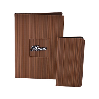 Папка для счетов, соломка темная-1