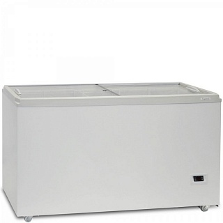 Ларь морозильный Бирюса 455DZQ (прямое стекло)-1